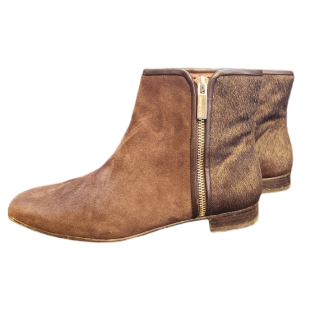 Louise et Cie Suede and Calf Hair Boots